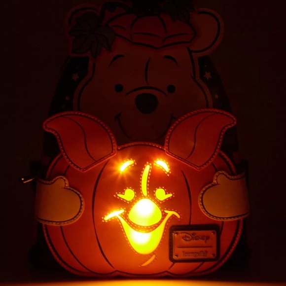 LOUNGFLY Winnie the Pooh Piglet light up ➡️➡️❤️ONE DAY ONLY $60❤️ $60❤️$60⬅️⬅️ - Picture 6 of 7